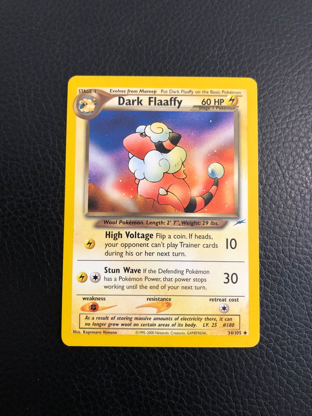 Pokémon Carte collezionabili: Neo Destiny Dark Flaaffy 34/105 Ab 1 – Usato da Paradiso venduto da Pkmn10