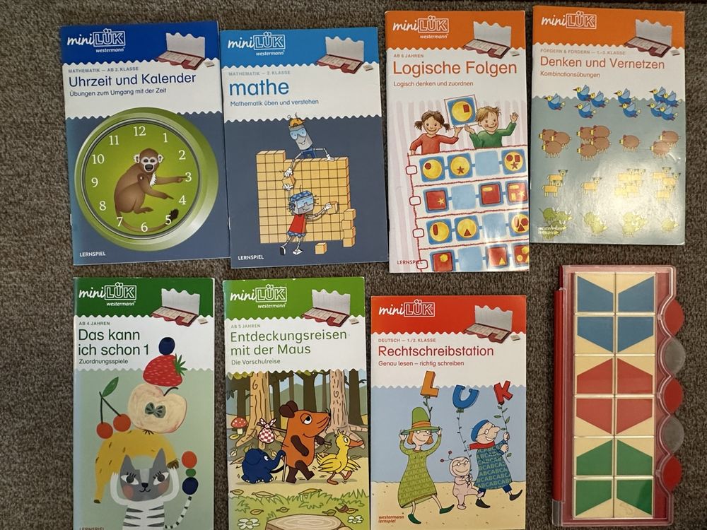 Mini LÜK Lernspiele Set, 7 Stück, komplett! (Gebraucht) in Stäfa für