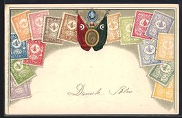 Fahnen und Briefmarken aus der Türkei