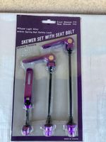 Schnellspanner Set Alu violett 