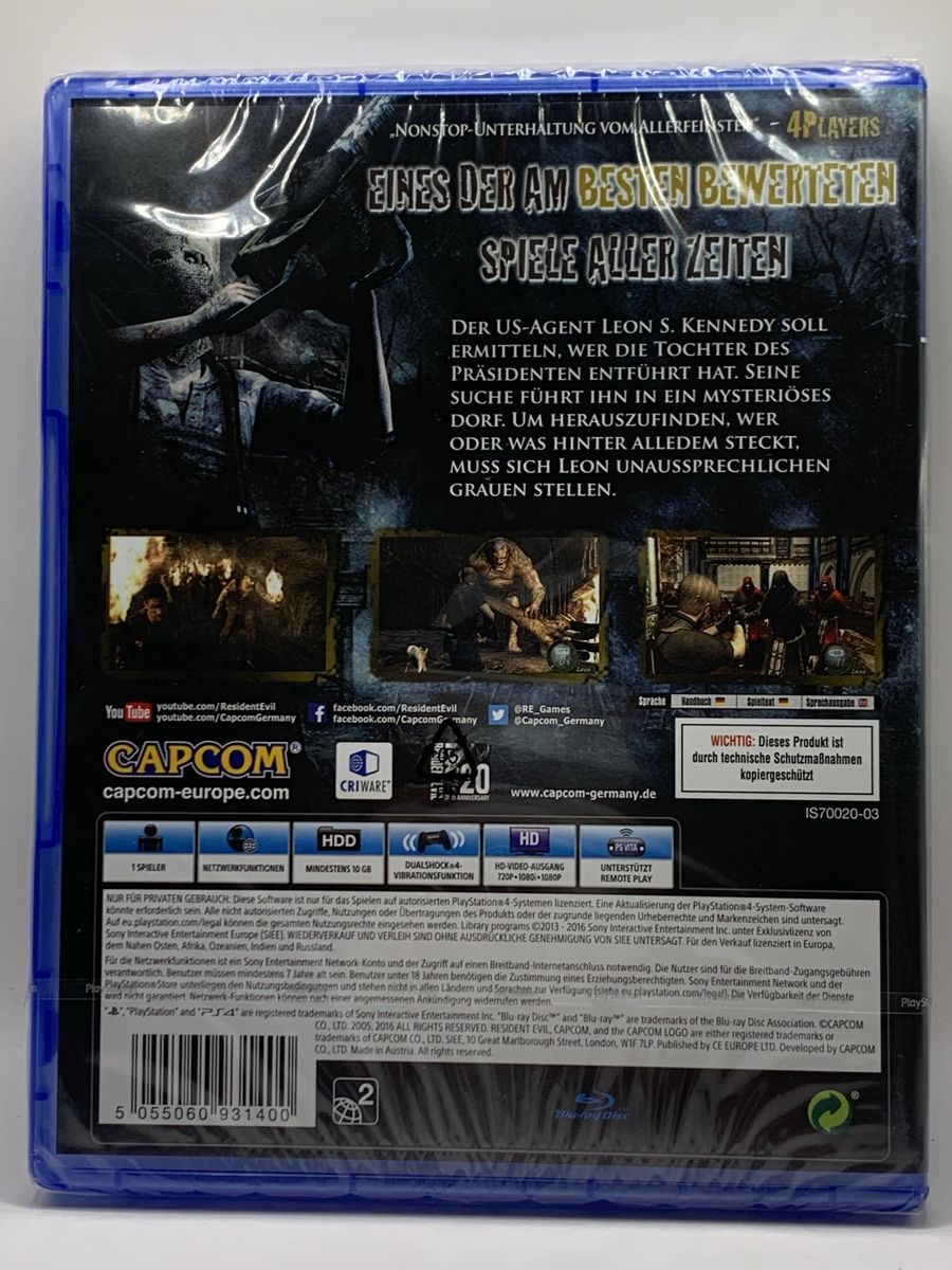 Sony Giochi: Resident Evil 4 - PS4 - NEU OVP – Nuovo e nell'imballaggio originale da Ostermundigen venduto da RG-Collector 1