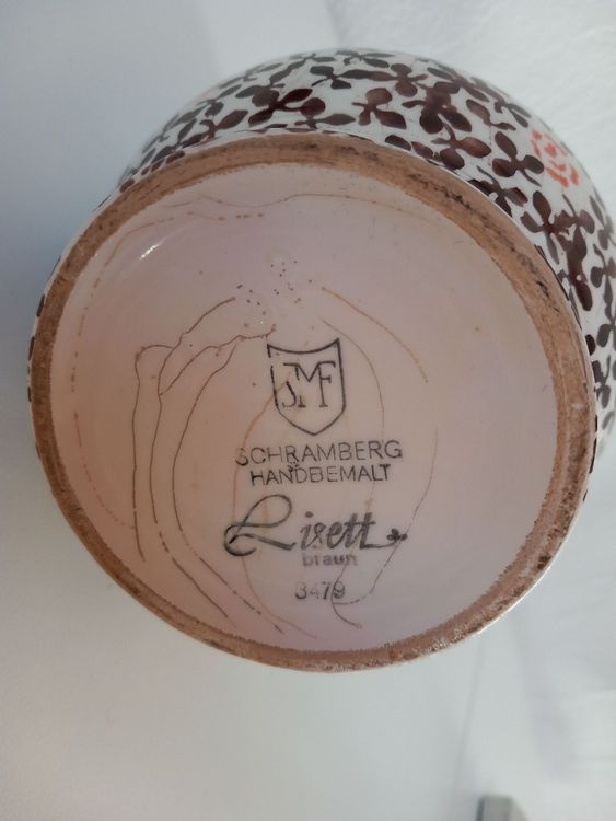 Karaffen: Handbemalter Krug, Lisett Braun, Schramberg – Gebraucht aus Buttikon SZ von MH1976 1