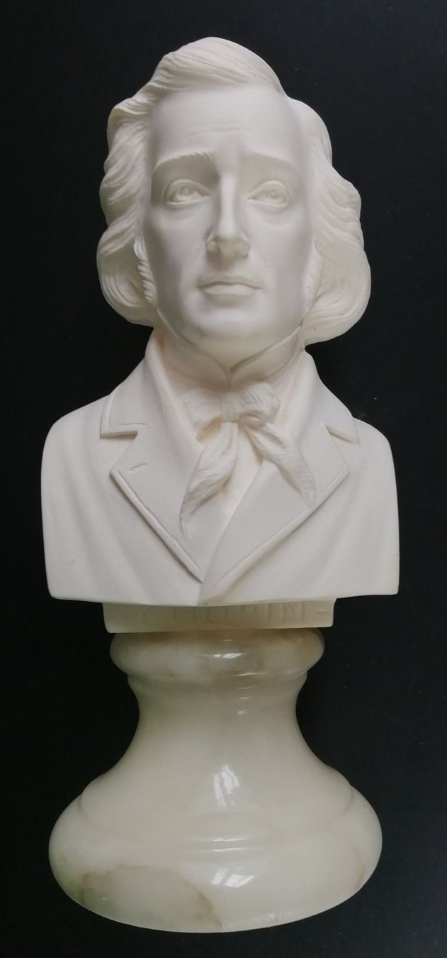 Sculture & Statue: Wunderschöne Skulptur Frédéric Chopin, Marmor & Alabaster – Nuovo (secondo la descrizione) da Bern venduto da Prasolux
