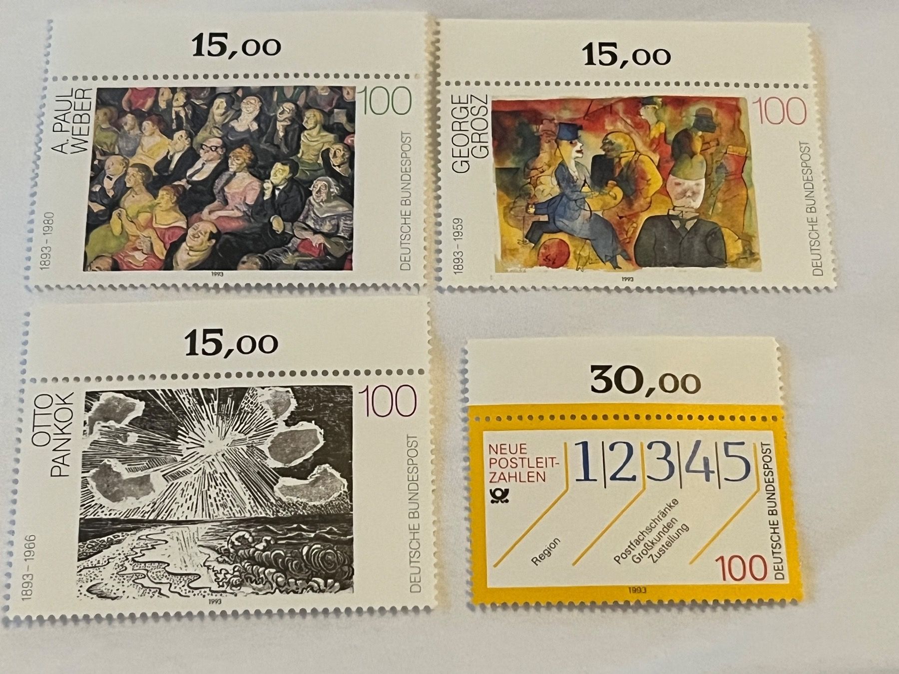 Tutti i francobolli: Briefmarken Deutschland Bundespost – Nuovo e nell'imballaggio originale da Zürich venduto da engebrunau