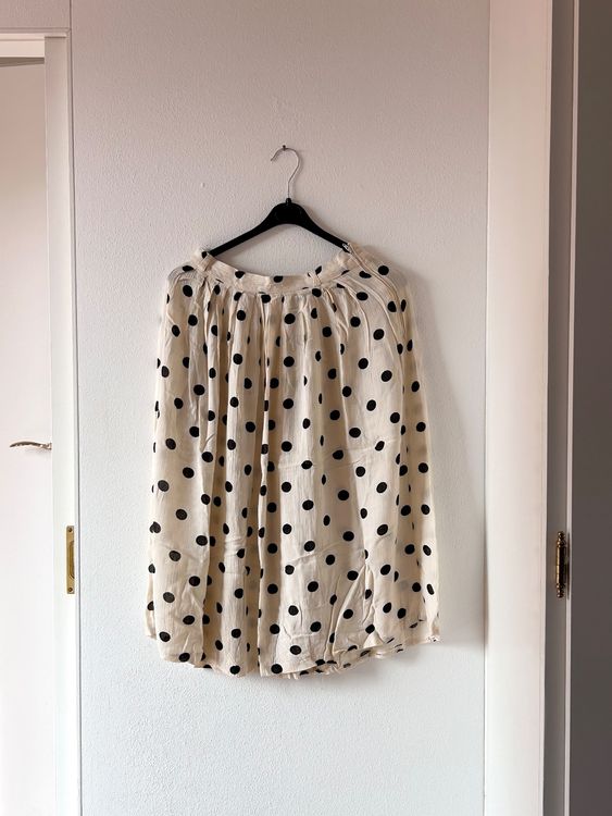 Jupe Talbots Femme Taille 8 - Turquoise à Pois - Midi Flare - Excellent état