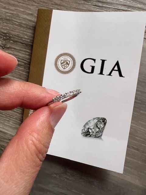 Ringe: PT950 mit 7 Diamanten. Gr 51 – Neu (gemäss Beschreibung) aus Neerach von romiping 3