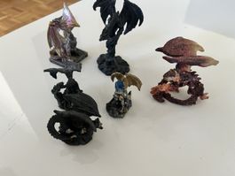 Drachen Figuren Set 6 Stk guter Zustand