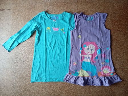 Pyjama / Nachthemd im Set "Meerjungfrau" Gr. 128/134