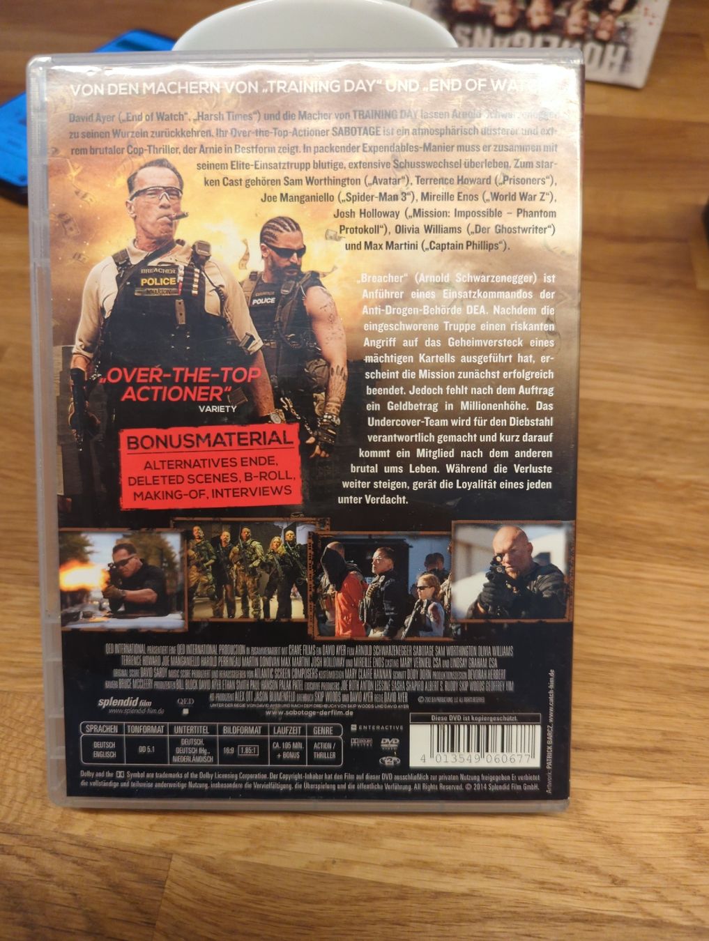 Tutti i DVDs: Sabotage - Action-Thriller mit Arnold Schwarzenegger – Usato da Wünnewil venduto da Susuki125gt 1