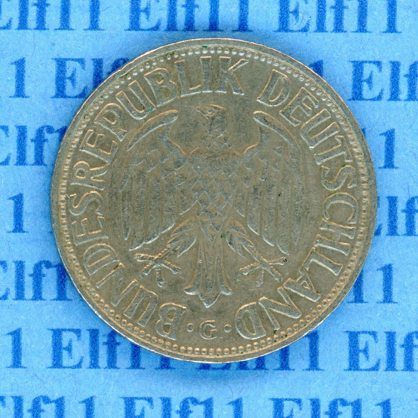 Tutti le monete: DEM___1.00 1958G -vz 1 Deutsche Mark – Usato da Widnau venduto da Elf11 1