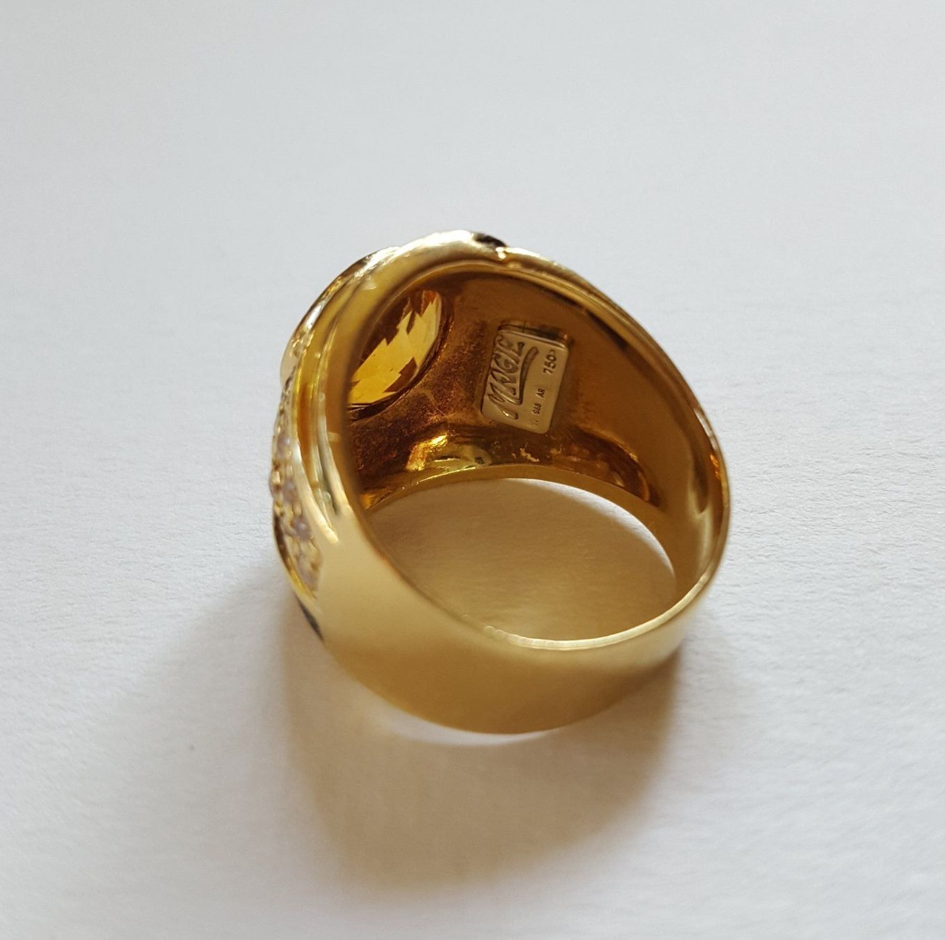 Ringe: 18 Karat 750 Massiv Gold Ring Mit Steine – Gebraucht aus Wald ZH von Aniade 5