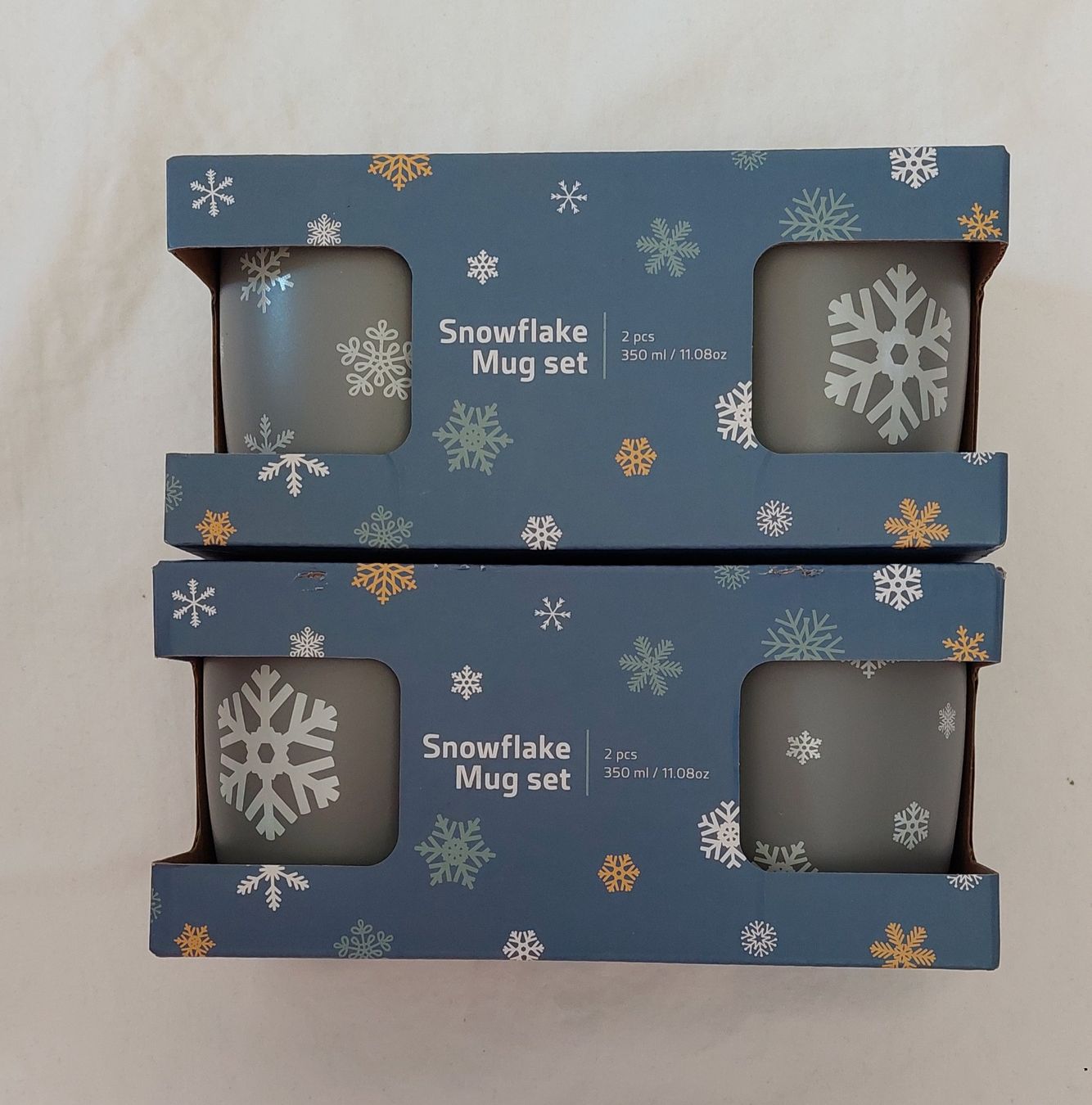 Coop Tazze: 4 Tassen mit Schneeflockenmotiv , neu – Nuovo e nell'imballaggio originale da Uitikon Waldegg venduto da Smeragol 3