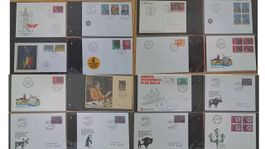 51 Sonderbiefe mit Marken und Stempel ab 1966 bis 1993