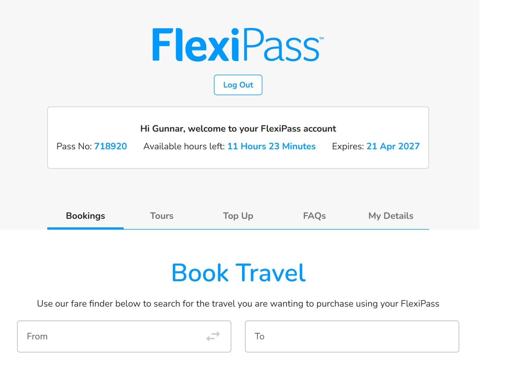 Tickets: Neuseeland: Intercity Bus Flexipass: 11 Stunden – Gebraucht aus Erlenbach ZH von GunnarAO