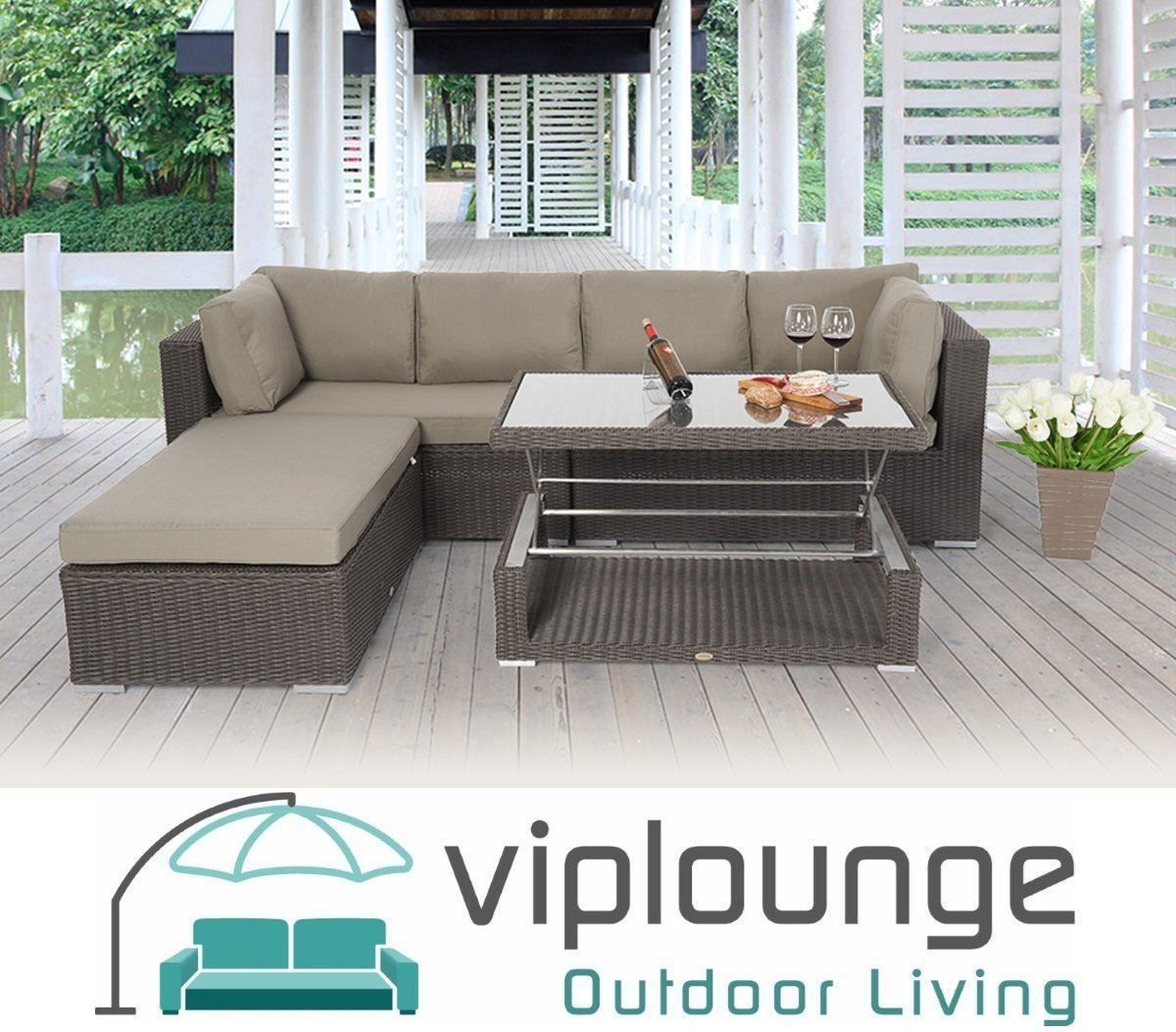 Viplounge Sofas: Rattanlounge Rattansofa XL – Neu und originalverpackt aus Uznach von viplounge