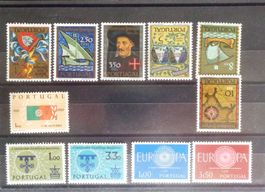 PORTUGAL: Des timbres neufs **/*/(*), 1946–1960, 4 photos