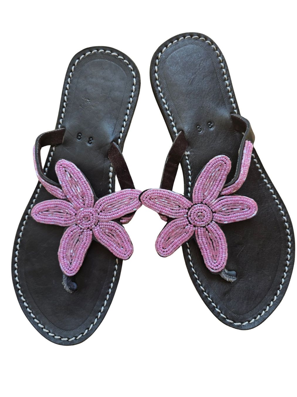 Scarpe da donna: Handgemachte Leder-Sandalen - Rosa 39 – Nuovo e nell'imballaggio originale da Brione s. Minusio venduto da Littleninja
