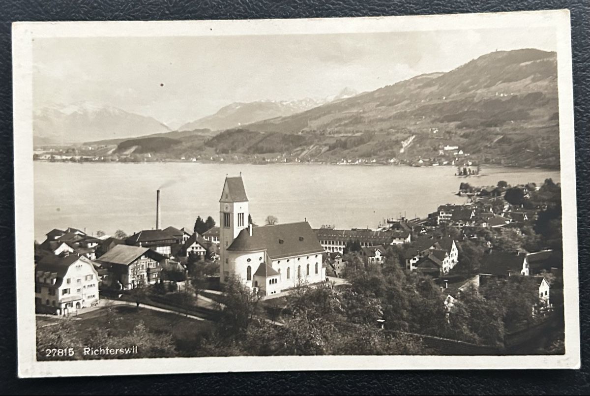 Cartoline postali: Fotokarte Richterswil  – Usato da Horw venduto da Tellbub