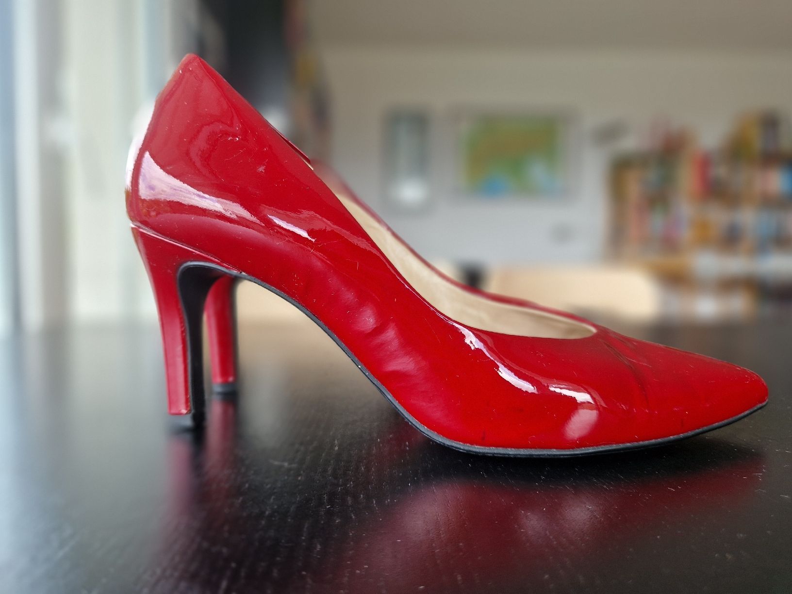 Högl Scarpe da donna: Pumps Högl rot Lackleder, Gr 38 – Usato da Oberbipp venduto da aitim 1