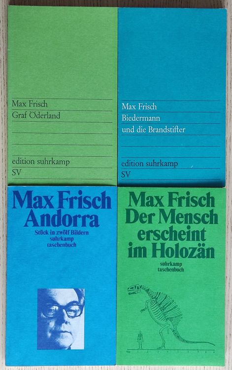 Vier Bücher von Max Frisch (Andorra, Biedermann, etc.) | Kaufen auf Ricardo