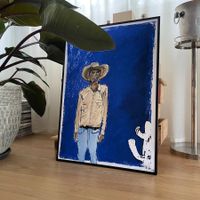 Cowboy Texas Kaktus Expressionismus Moderne Kunst Bammert