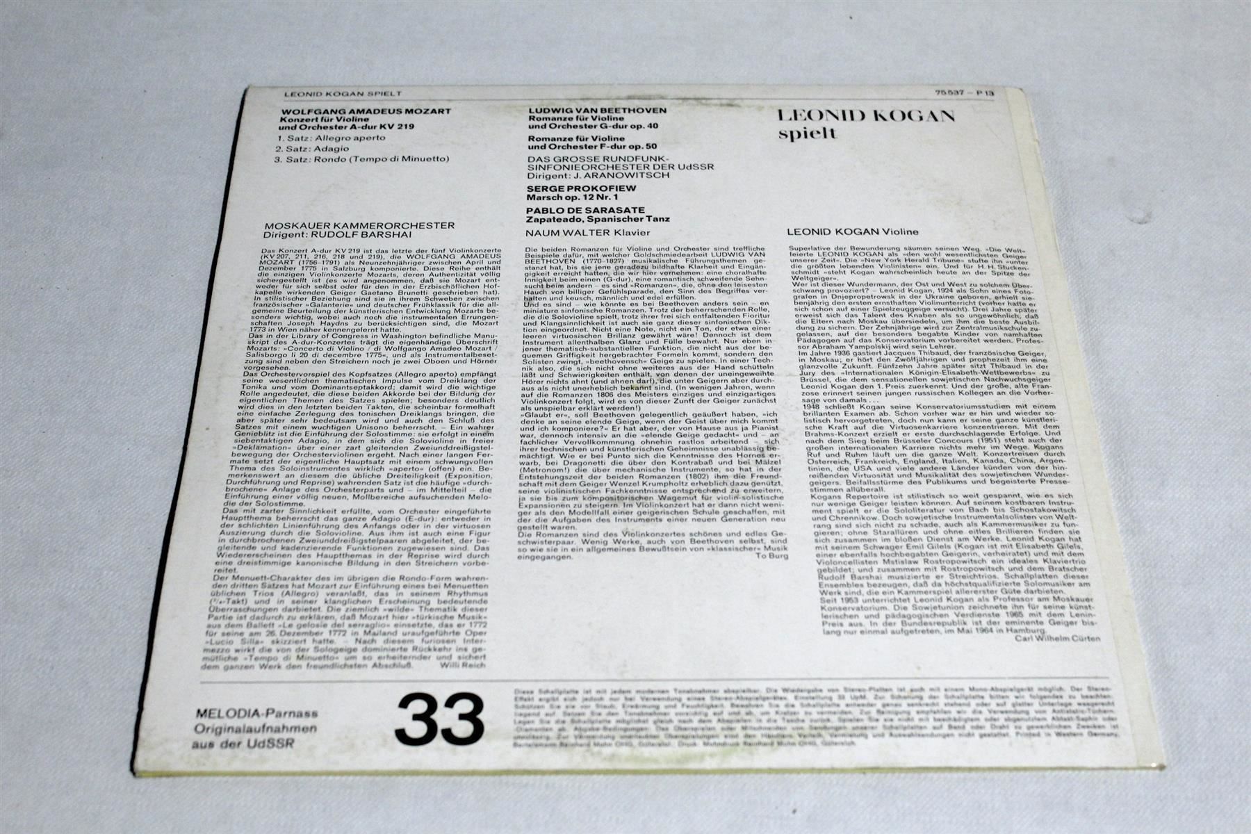 Vestiti: LEONID KOGAN: UdSSR-Originalaufnahme – Usato da Bern venduto da vinyl-heaven 5