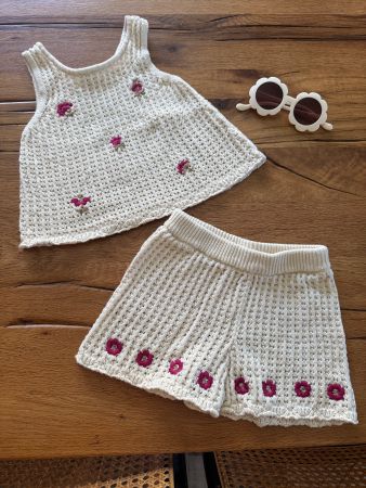 ZARA ❤️🌞🫒 set top & short en maille 104
