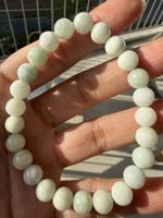 Jadeit Armband Grün 8mm – Burma Jade (Stretch)