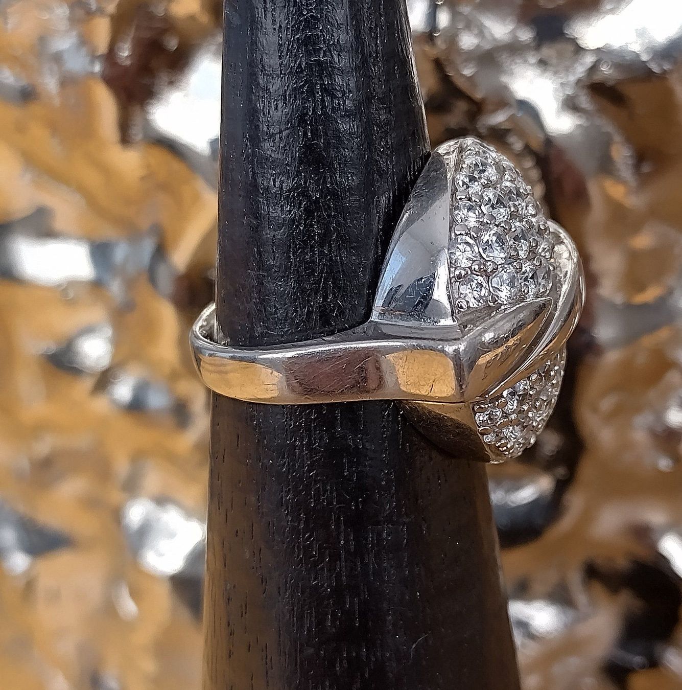 Ringe: GLITZER RING IN 925 SILBER – Gebraucht aus Romanshorn von BoutiqueA 2