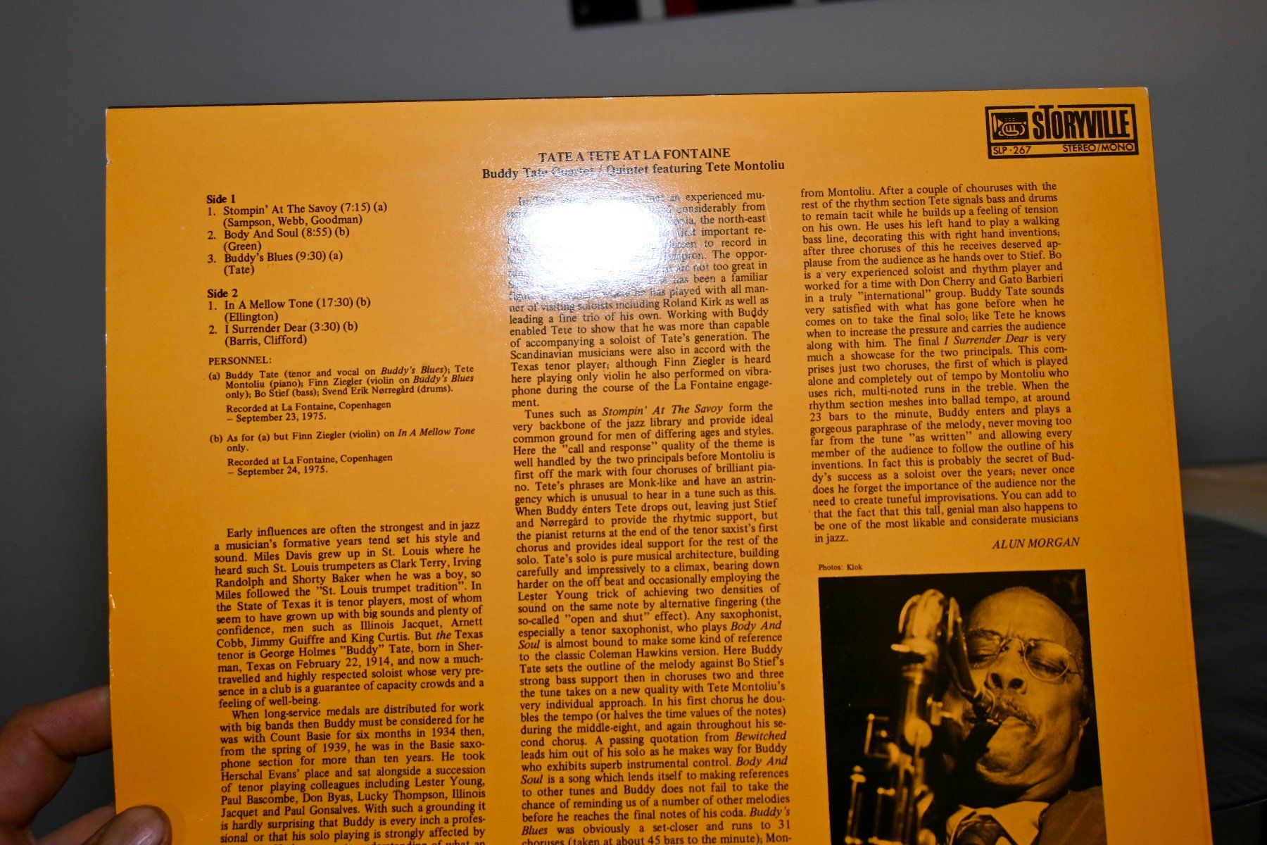 Schallplatten: Buddy Tate Quartet & Quintet - Tate A 1976 VG++/ EX- – Gebraucht aus Pfaffhausen von mono_rec 5