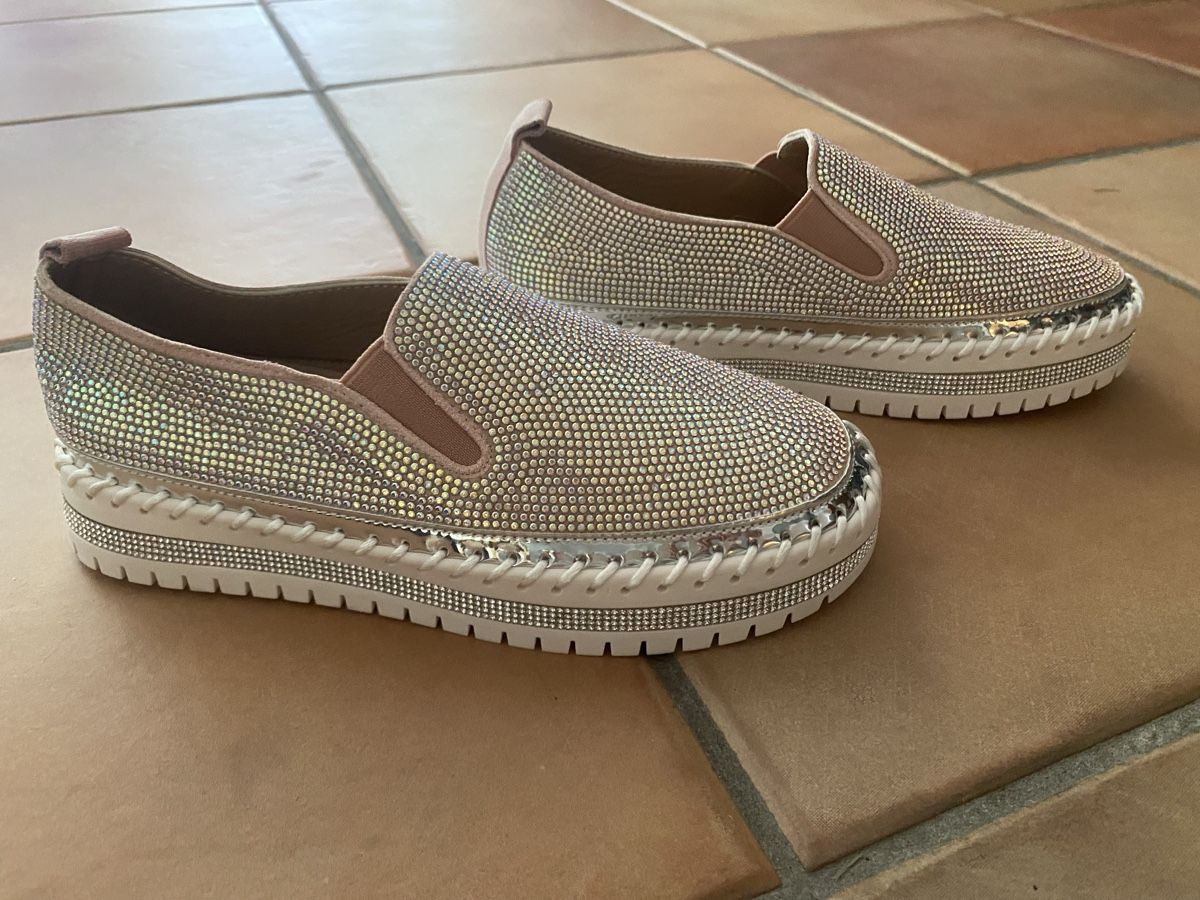 Scarpe da donna: Slipper, rosa-silber, Gr. 37 – Nuovo (secondo la descrizione) da Dornach venduto da Dlimi 1