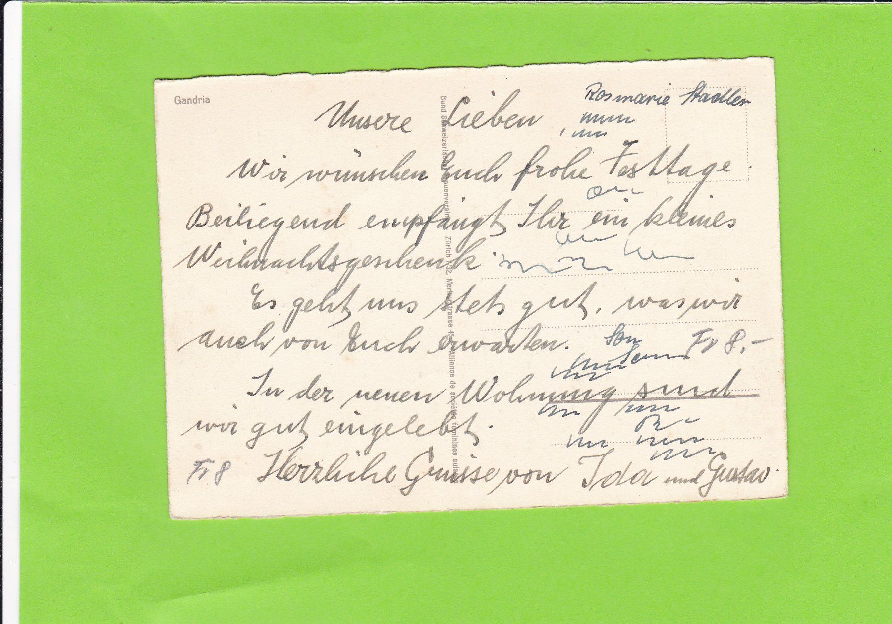 Cartoline postali: Gandria – Usato da St. Peterzell venduto da neckertal 1