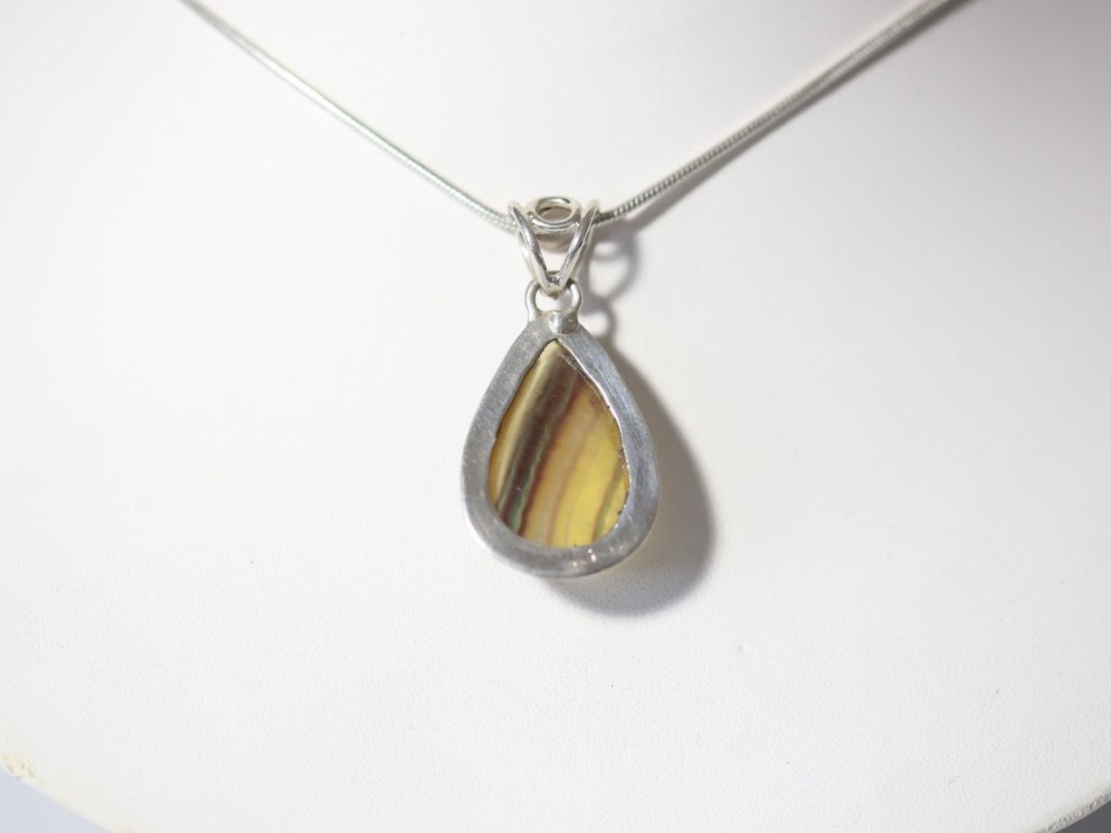 Ciondoli: Pendentif/Anhänger Argent 925 / Silber - Fluorite / Fluorit – Nuovo e nell'imballaggio originale da Lausanne venduto da Ory7 2