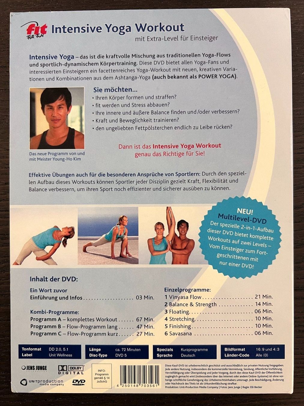Alle DVDs: Fit For Fun - Intensive Yoga Workout – Gebraucht aus Zürich von FilmFreunde 1