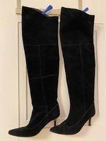 Overknees, schwarz, Gr. 40