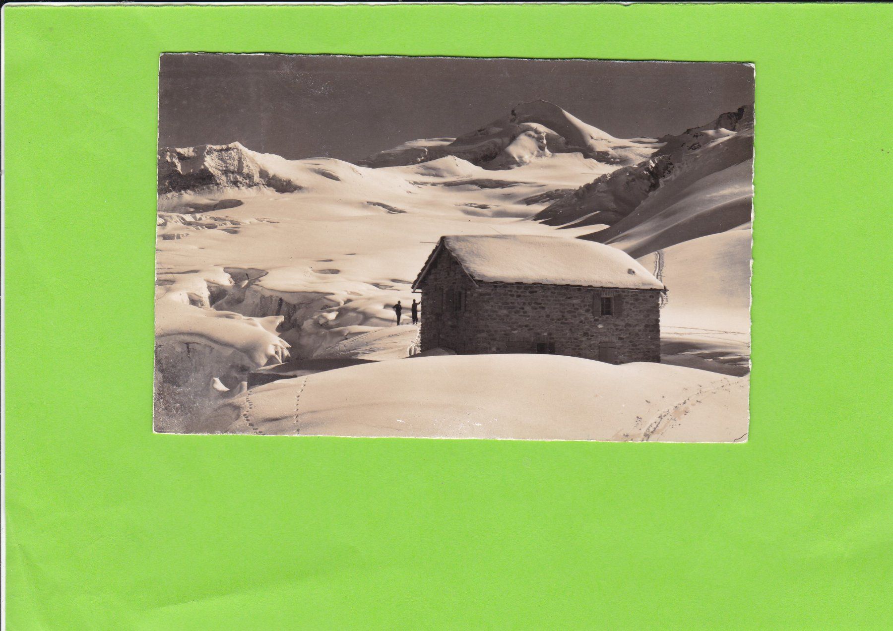Cartoline postali: Saas-Fee, Berggasthaus Langefluh – Usato da St. Peterzell venduto da neckertal