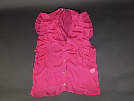 ZARA haut rose transparent Taille EUR M