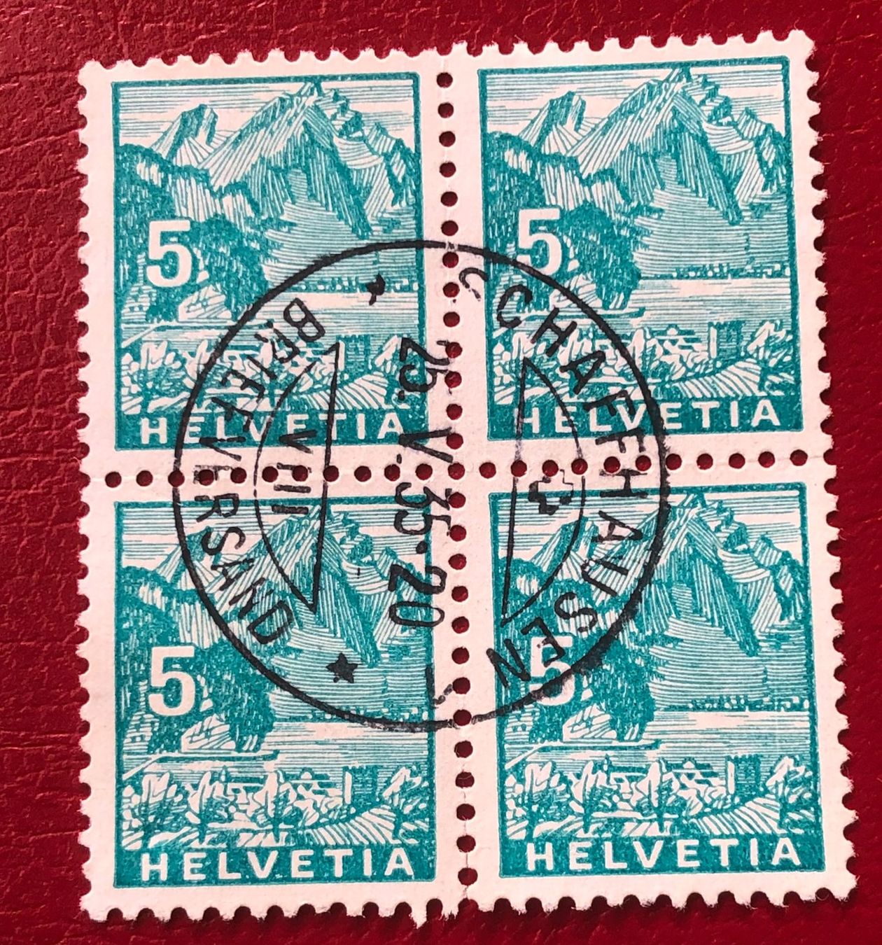 Tutti i francobolli: 4 er Block Nr.195 mit Vollstempel – Usato da Aarau venduto da Billa007