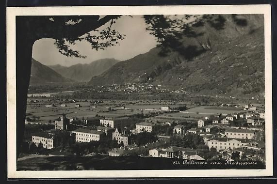 Ansichtskarten: AK Bellinzona, Verso Montecarasso – Gebraucht aus Berlin von bartko-reher