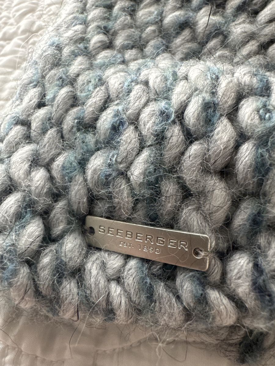 Hüte, Mützen & Caps: Seeberger Strick Stirnband hellgrau - blau – Neu (gemäss Beschreibung) aus Brütten von Rod816 1