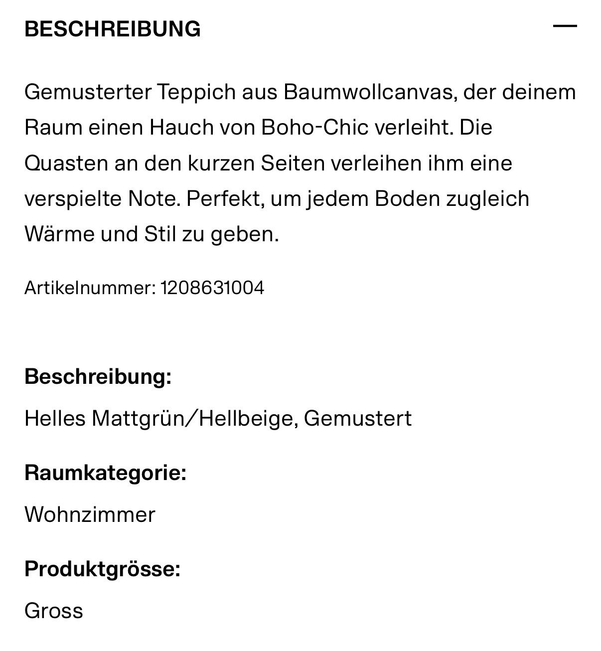 H&M Tappeti: Teppich mit Fransen H&M Home top Zustand – Usato da Nussbaumen AG venduto da HelenaDavid1910 3