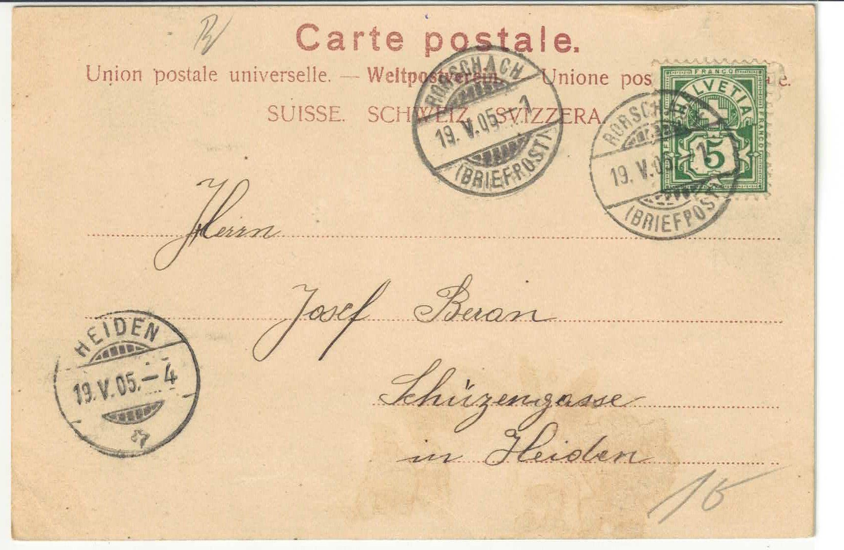 Cartoline postali: Rorschach - Generalansicht – Usato da Ettingen venduto da Kartenplanet 1