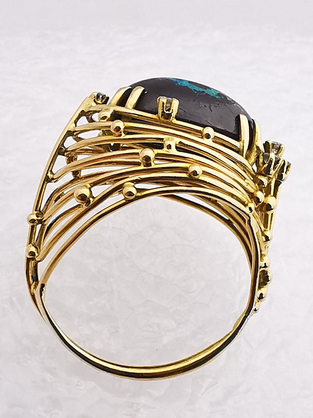 Anelli: Anello 18k con diamante e opale Boulder – Usato da Brissago venduto da Kri_2k8j 1
