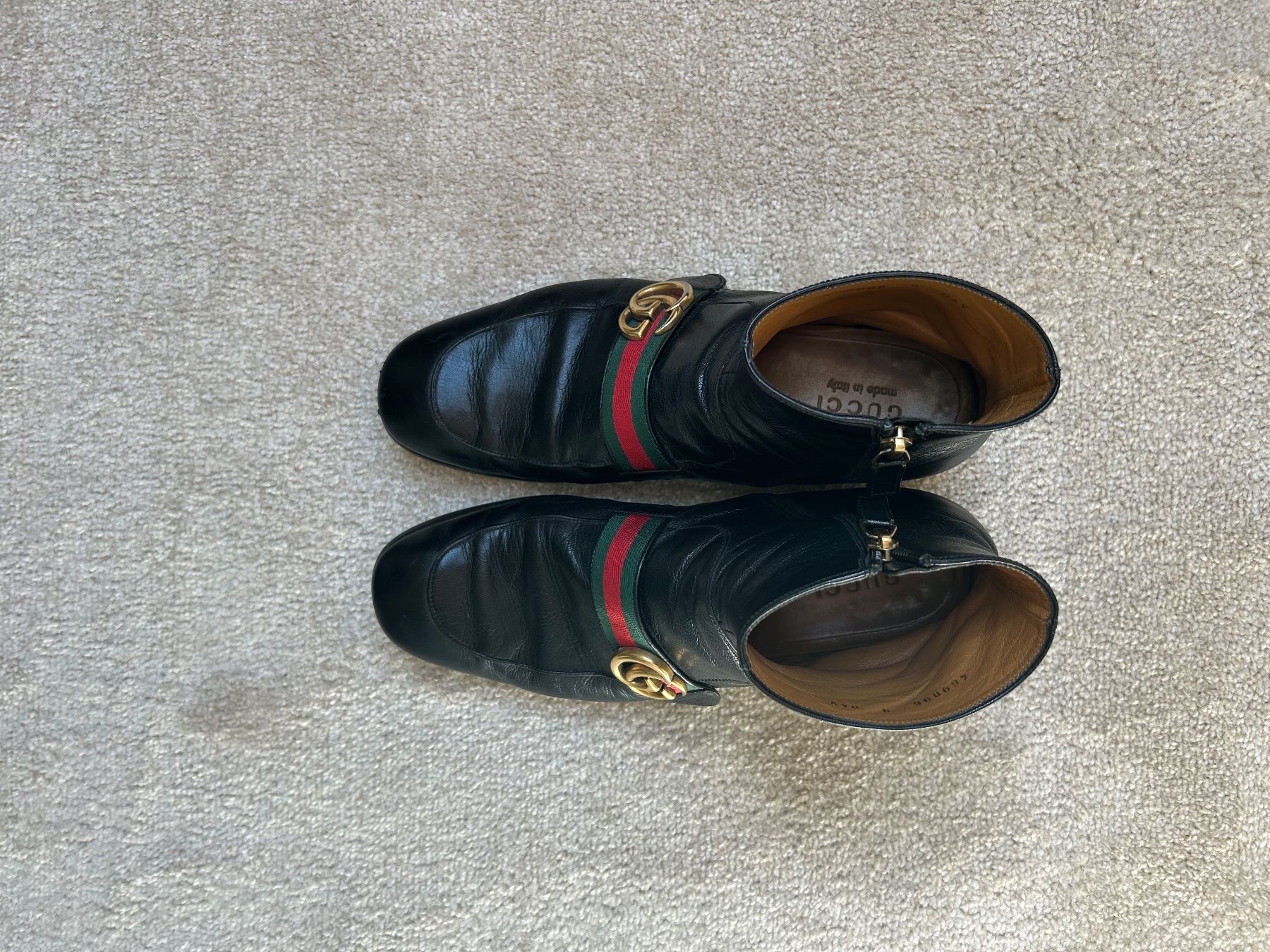 Scarpe da uomo: Gucci Stiefeletten, Grösse 43, schwarz – Usato da Stansstad venduto da Penne0 1
