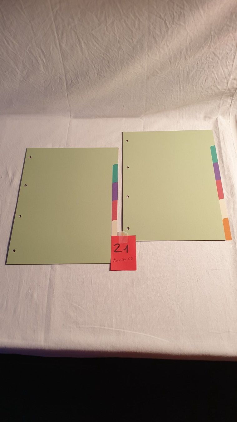 Raccoglitori: Register Karton farbig 6er, 2er Set – Nuovo (secondo la descrizione) da Biel/Bienne venduto da Bormida64
