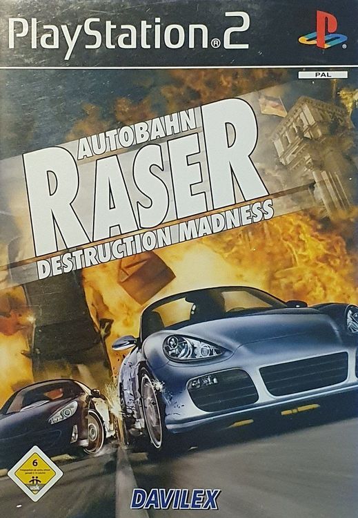 Sony PlayStation 2 Game (PS2) Autobahn RASER - Destruction M (Gebraucht ...
