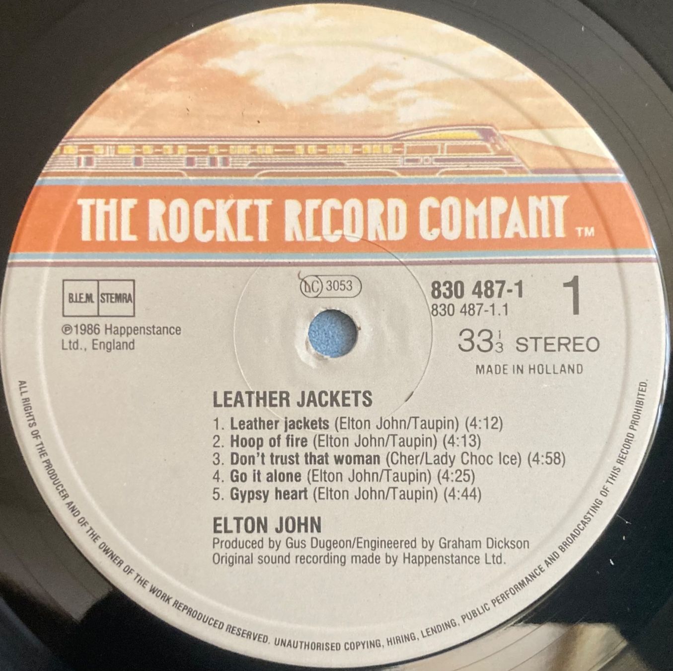 Dischi in vinile: ELTON JOHN - LEATHER JACKETS – Usato da Poliez-Pittet venduto da Newtown-Records 3