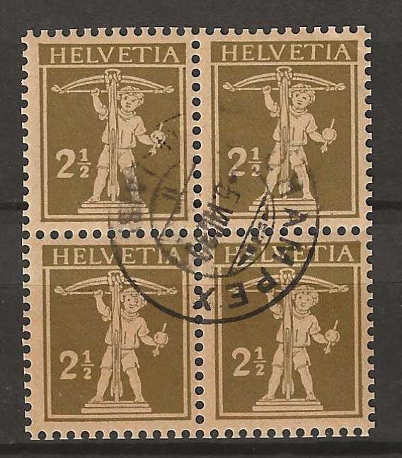 Tutti i francobolli: B0169 - Fils de Tell 169 B4 obl. Champex – Usato da Trélex venduto da Phil_Albert