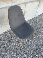 6 Stühle mit Metallbeinen in Holzoptik