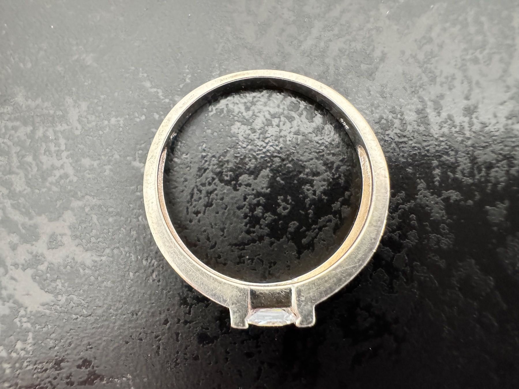 Anelli: Sterling Silber Ring mit Stein, Gr. 56 – Usato da Egg b. Zürich venduto da leroy711 4